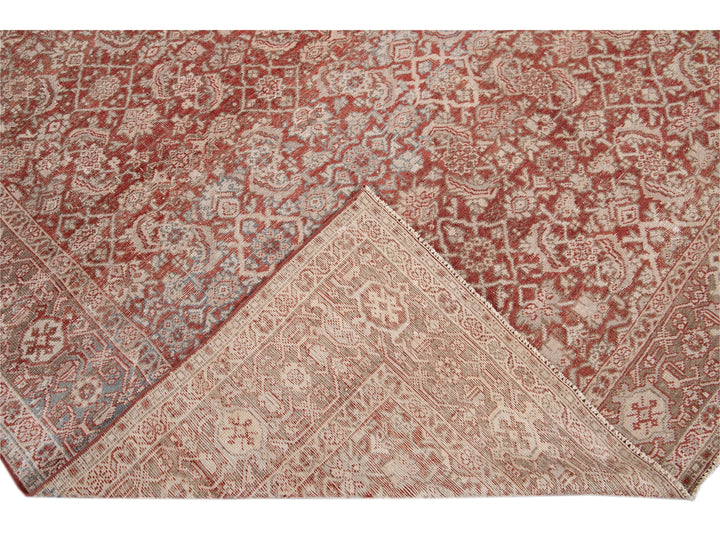 Antique Mahal Wool Rug 9 X 13