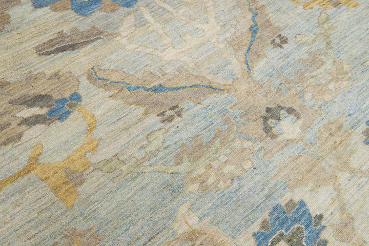 Modern Sultanabad Wool Rug 13 X 18