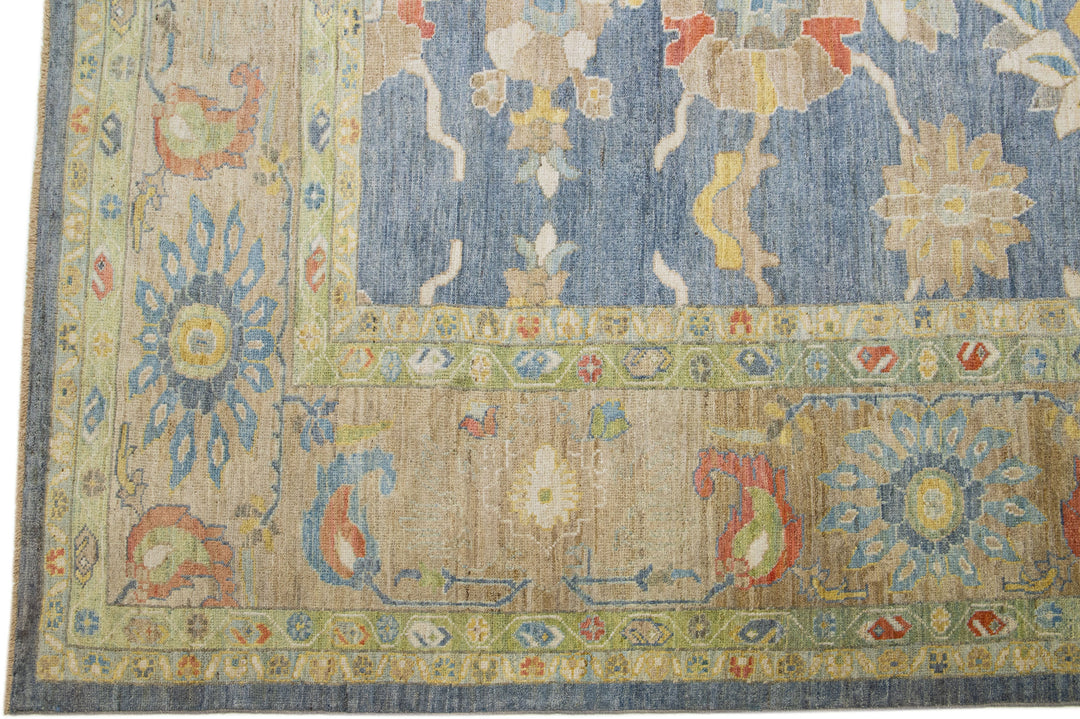 Modern Sultanabad Wool Rug 16 X 23