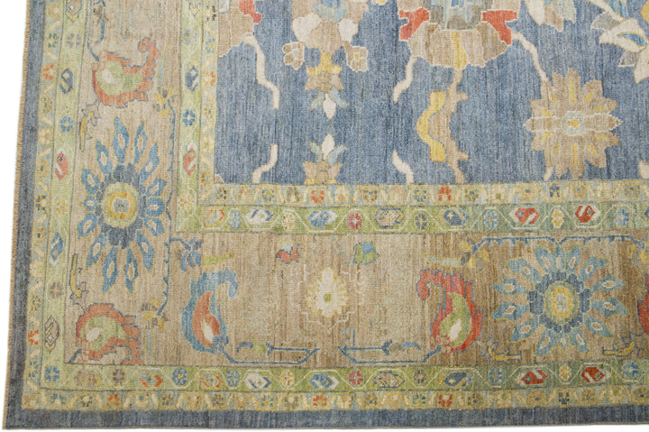 Modern Sultanabad Wool Rug 16 X 23