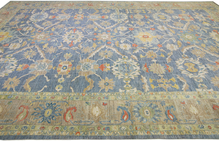 Modern Sultanabad Wool Rug 16 X 23