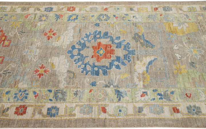 Modern Sultanabad Wool Runner 4 X 23
