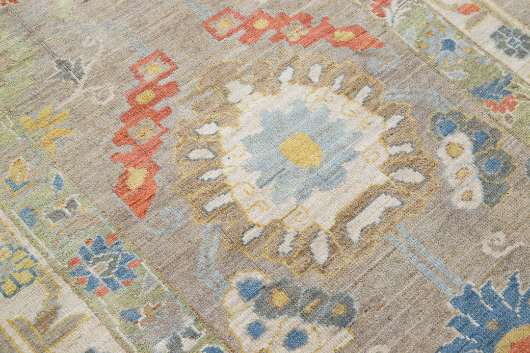 Modern Sultanabad Wool Runner 4 X 23