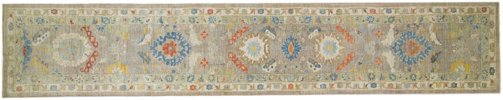 Modern Sultanabad Wool Runner 4 X 23
