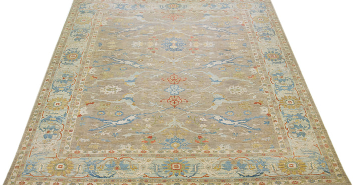 Modern Sultanabad Wool Rug 15 X 19