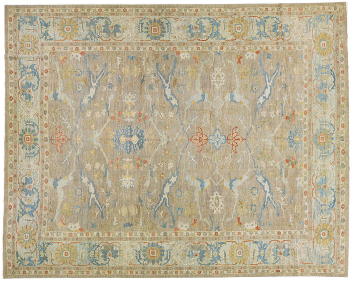 Modern Sultanabad Wool Rug 15 X 19