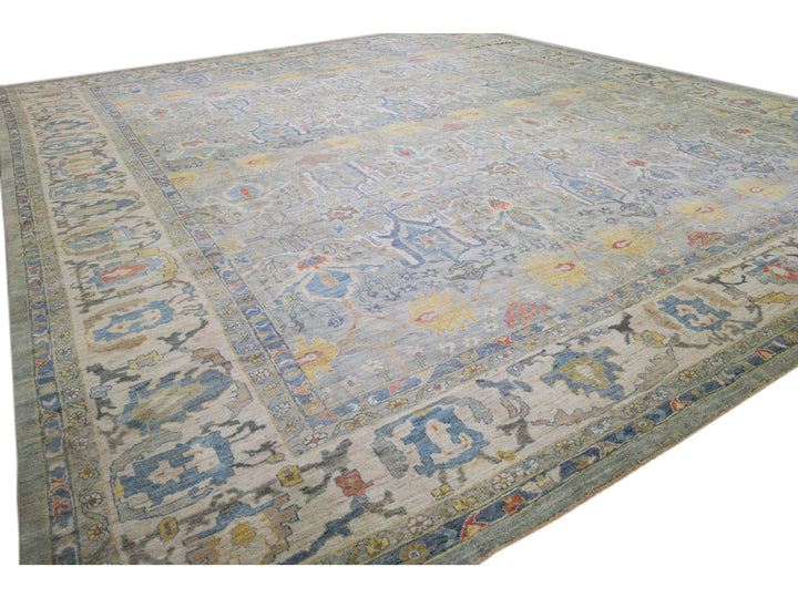 Modern Sultanabad Wool Rug 20 X 23