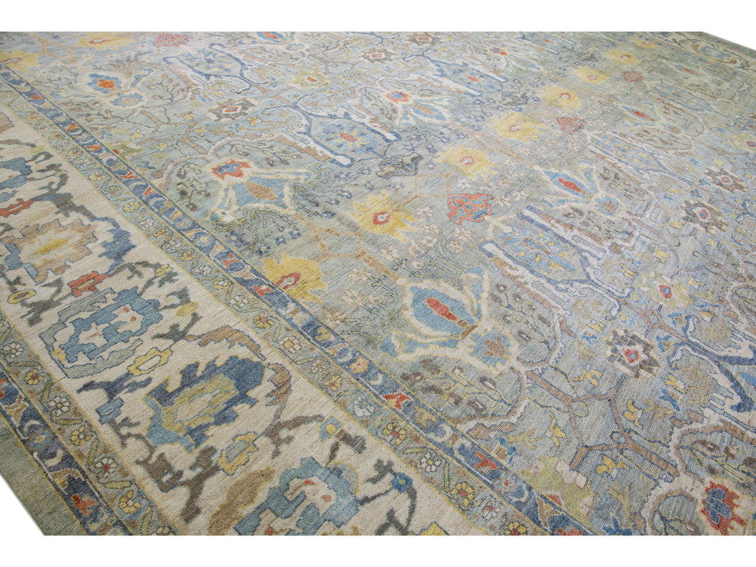 Modern Sultanabad Wool Rug 20 X 23