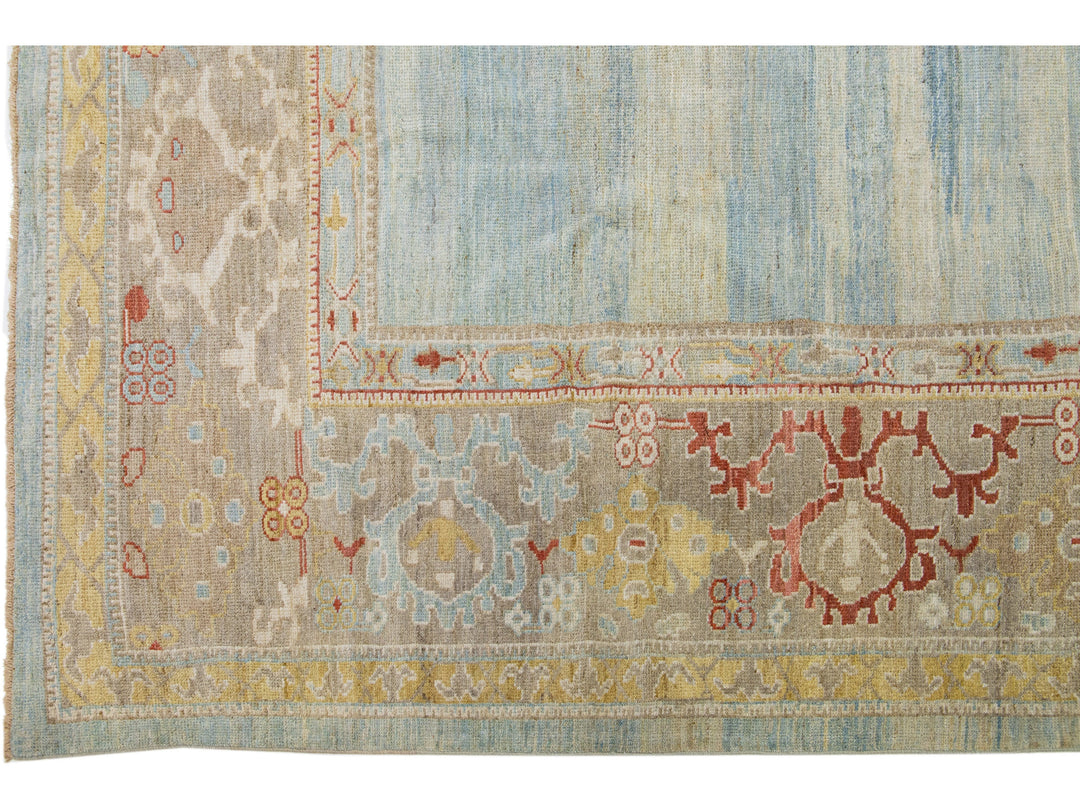 Modern Sultanabad Wool Rug 12 X 16