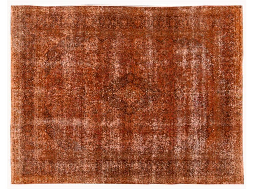 Vintage OverDyed Room Size Wool Rug 10 X 13