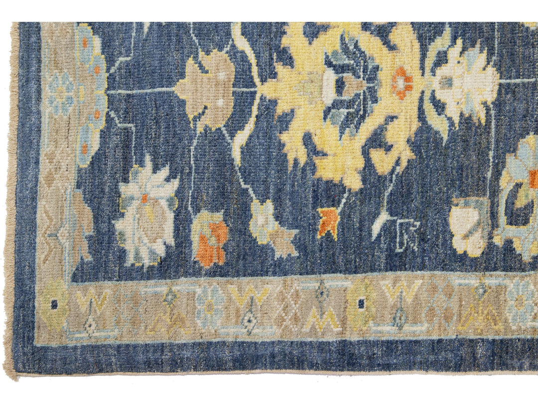 Modern Sultanabad Wool Runner 3 X 19