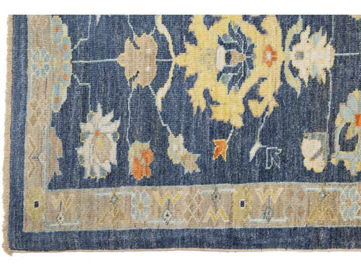 Modern Sultanabad Wool Runner 3 X 19
