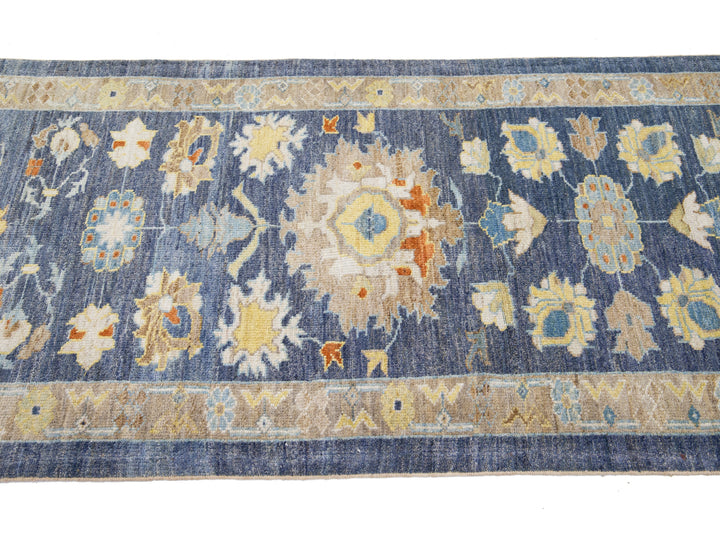 Modern Sultanabad Wool Runner 3 X 19