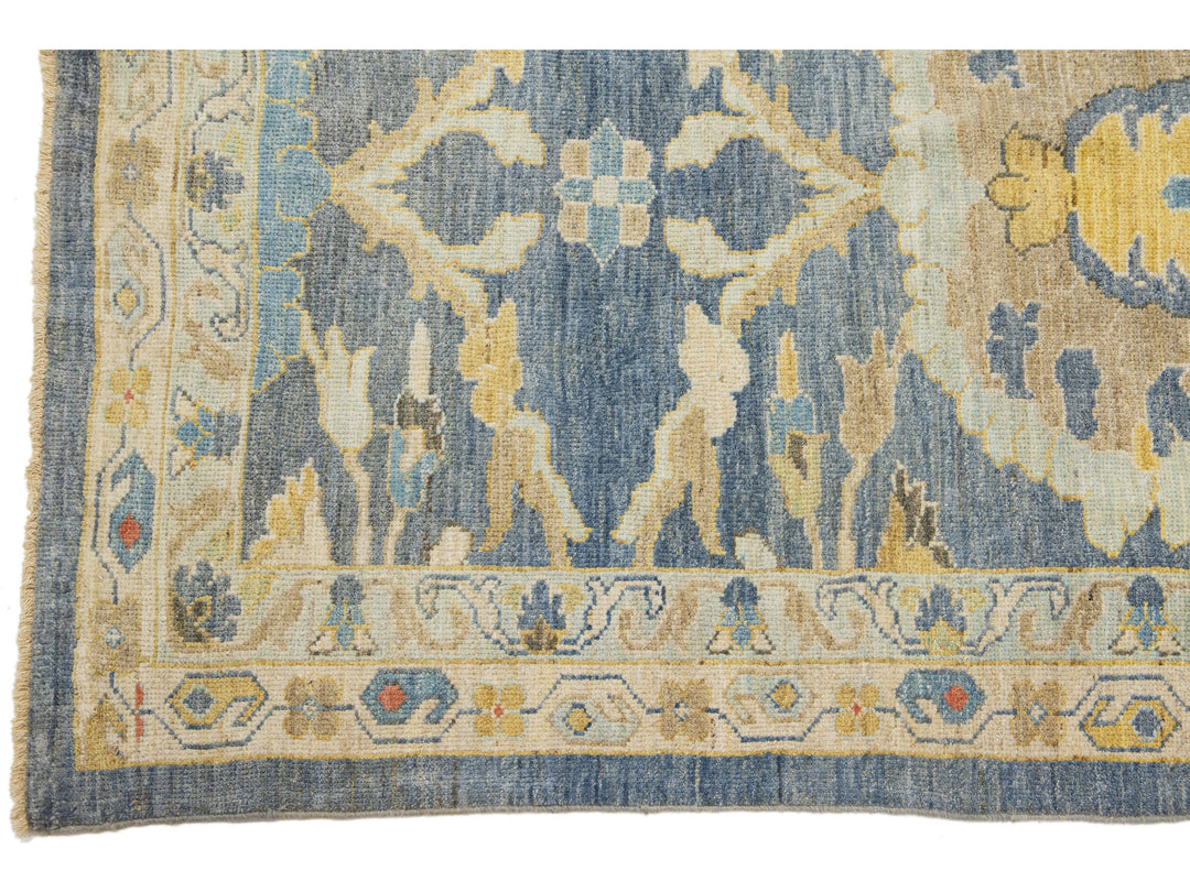 Modern Sultanabad Wool Rug 4 X 20
