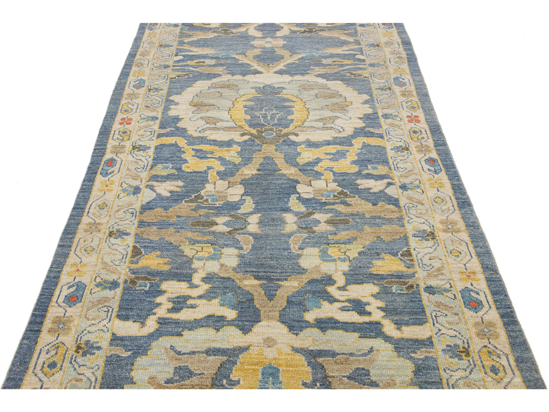 Modern Sultanabad Wool Rug 4 X 20