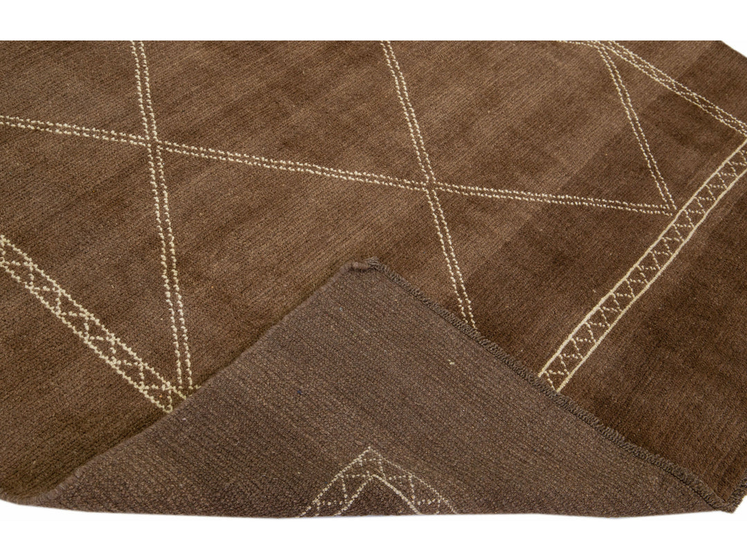 Modern Moroccan Wool Rug 7 X 8