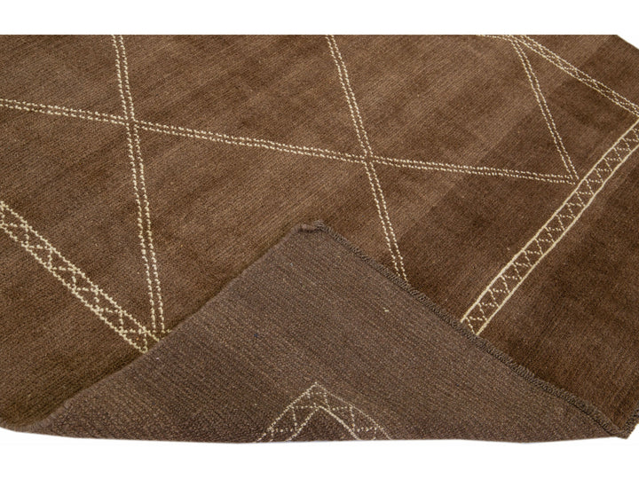 Modern Moroccan Wool Rug 7 X 8