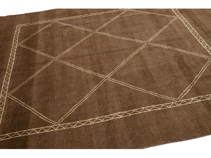 Modern Moroccan Wool Rug 7 X 8