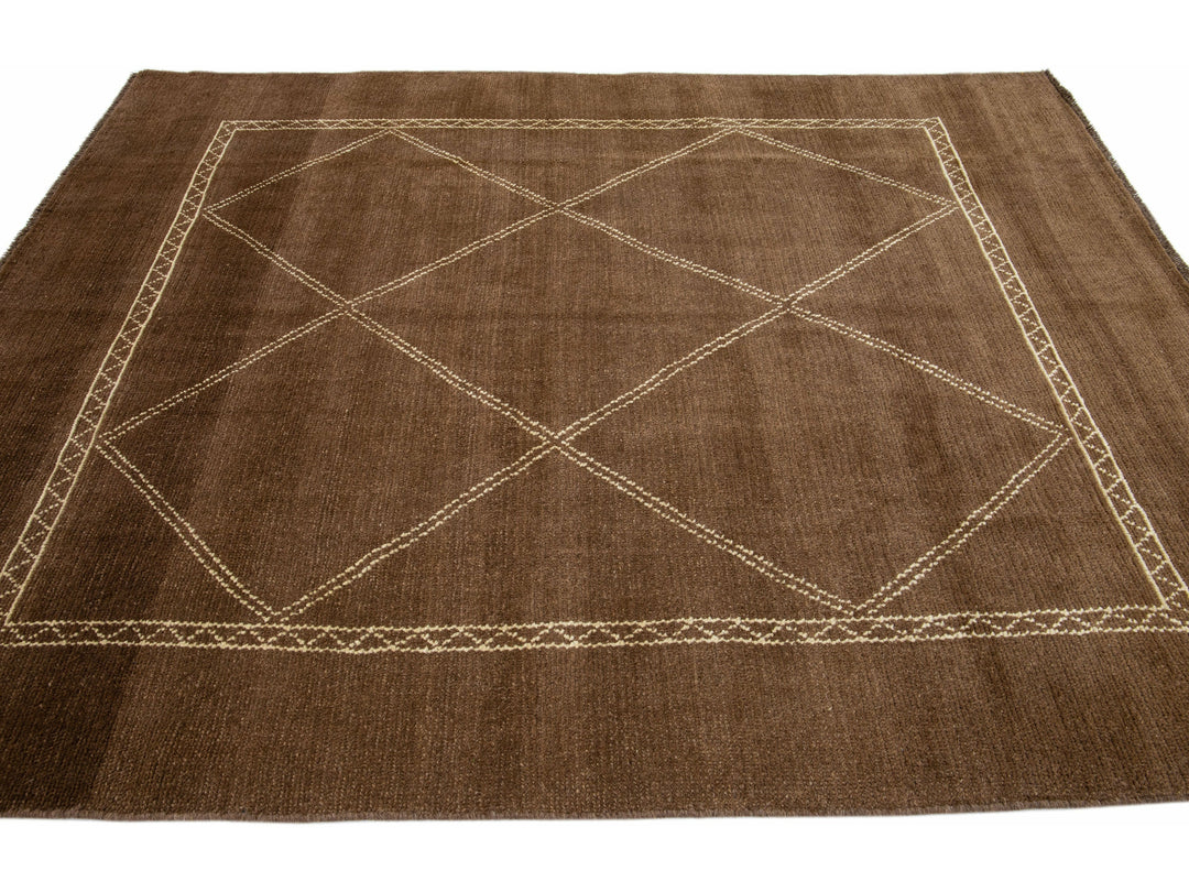 Modern Moroccan Wool Rug 7 X 8