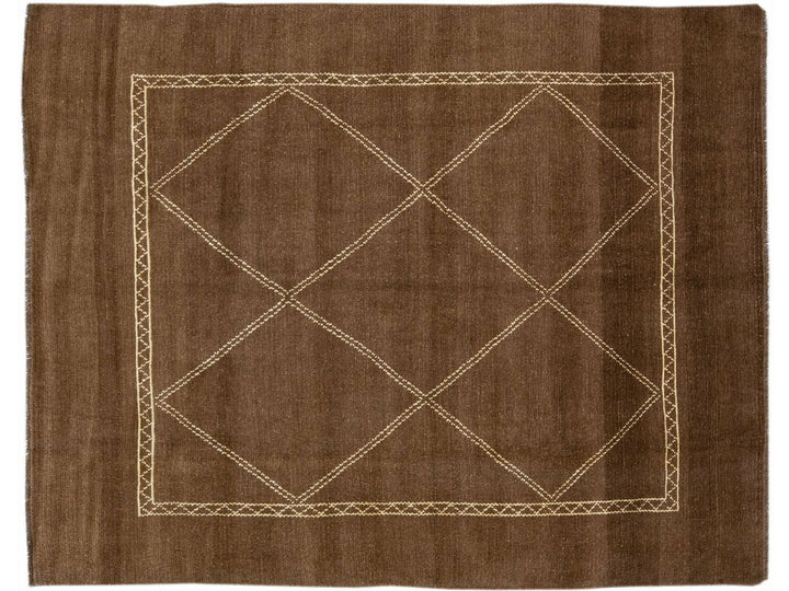 Modern Moroccan Wool Rug 7 X 8