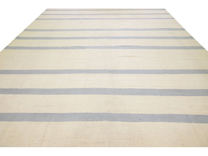 Modern Kilim Wool Rug 12 X 15
