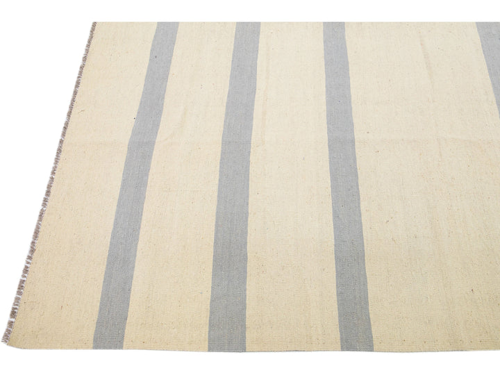 Modern Kilim Wool Rug 12 X 15
