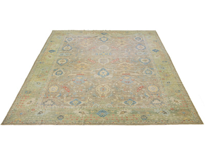 Modern Sultanabad Wool Rug 17 X 22