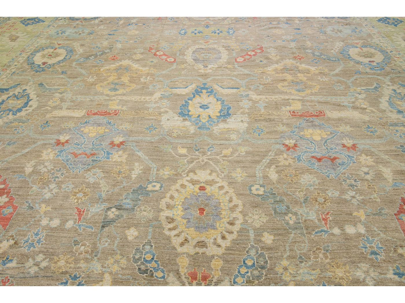 Modern Sultanabad Wool Rug 17 X 22