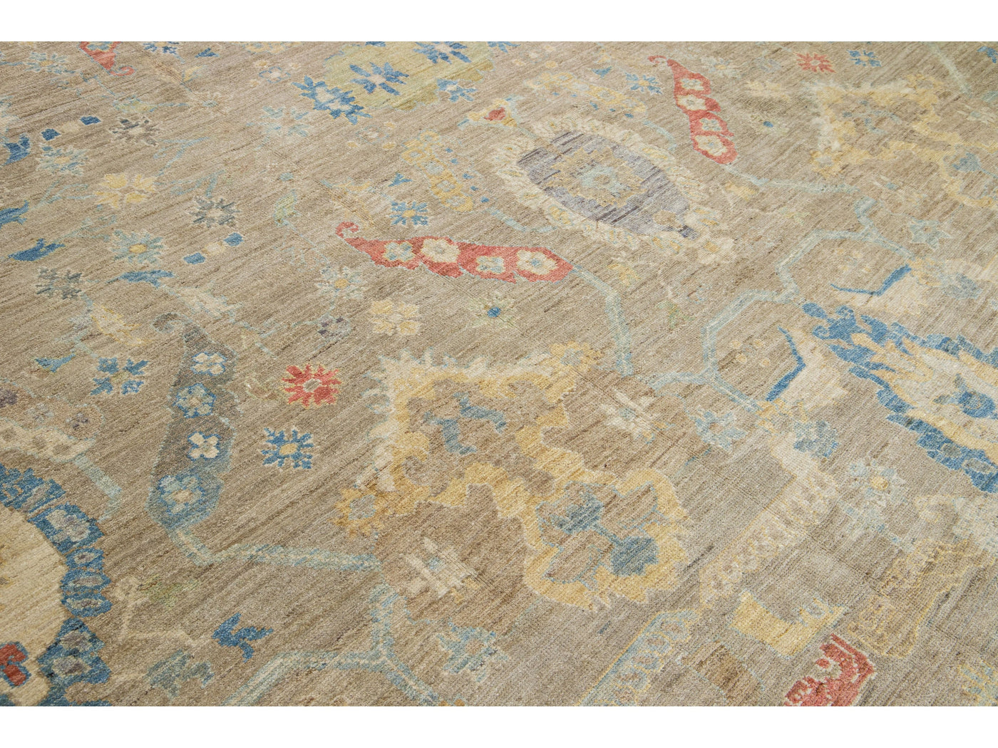 Modern Sultanabad Wool Rug 17 X 22