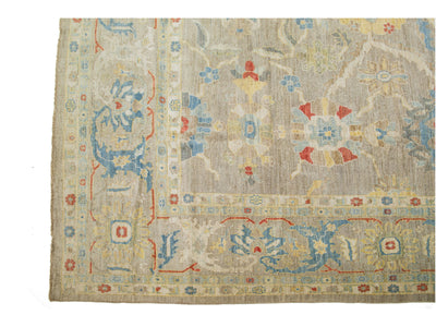 Modern Sultanabad Wool Rug 15 X 22