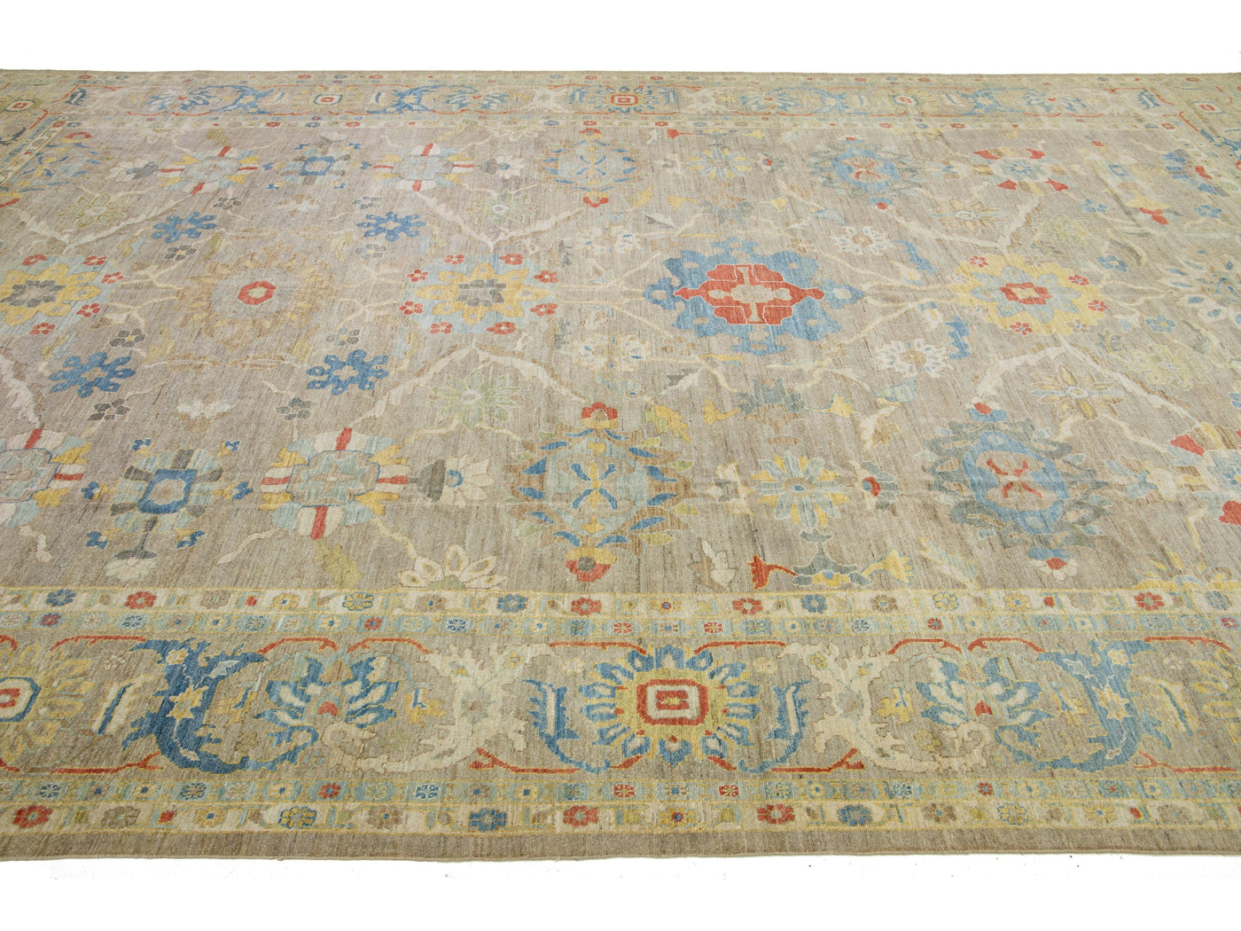 Modern Sultanabad Wool Rug 15 X 22