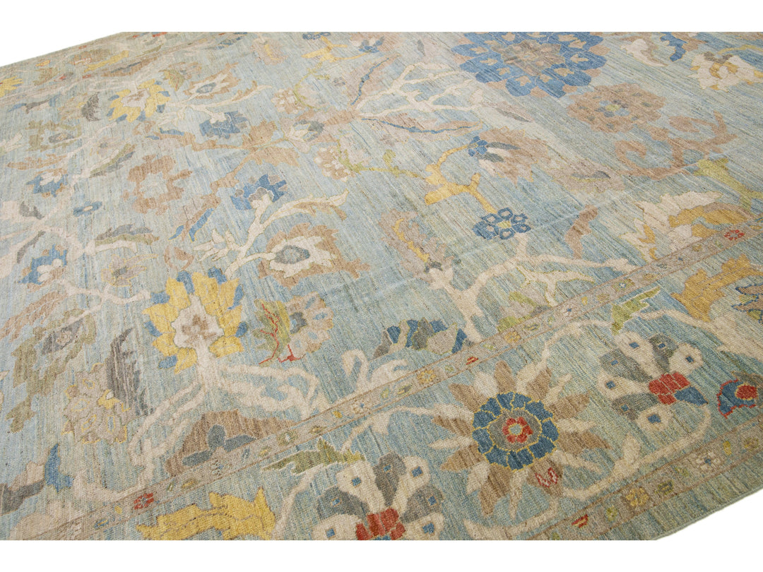 Modern Sultanabad Wool Rug 12 X 16