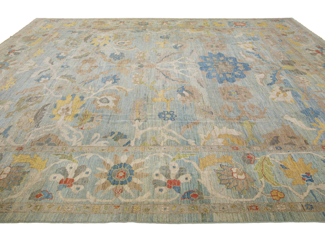 Modern Sultanabad Wool Rug 12 X 16