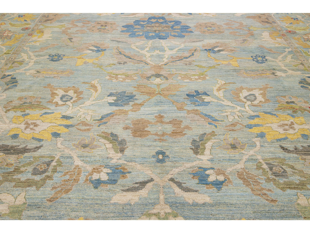 Modern Sultanabad Wool Rug 12 X 16