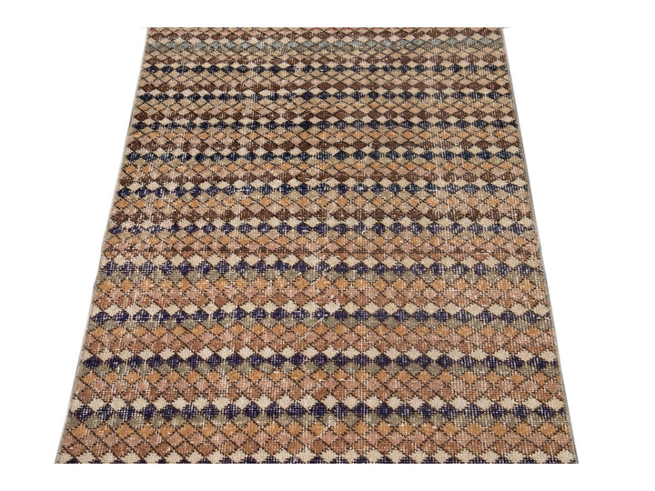 Mid-20th Century Vintage Turkish Wool Runner Rug, 3 X 10