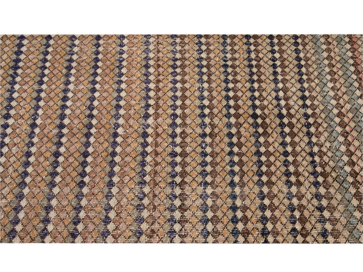 Mid-20th Century Vintage Turkish Wool Runner Rug, 3 X 10