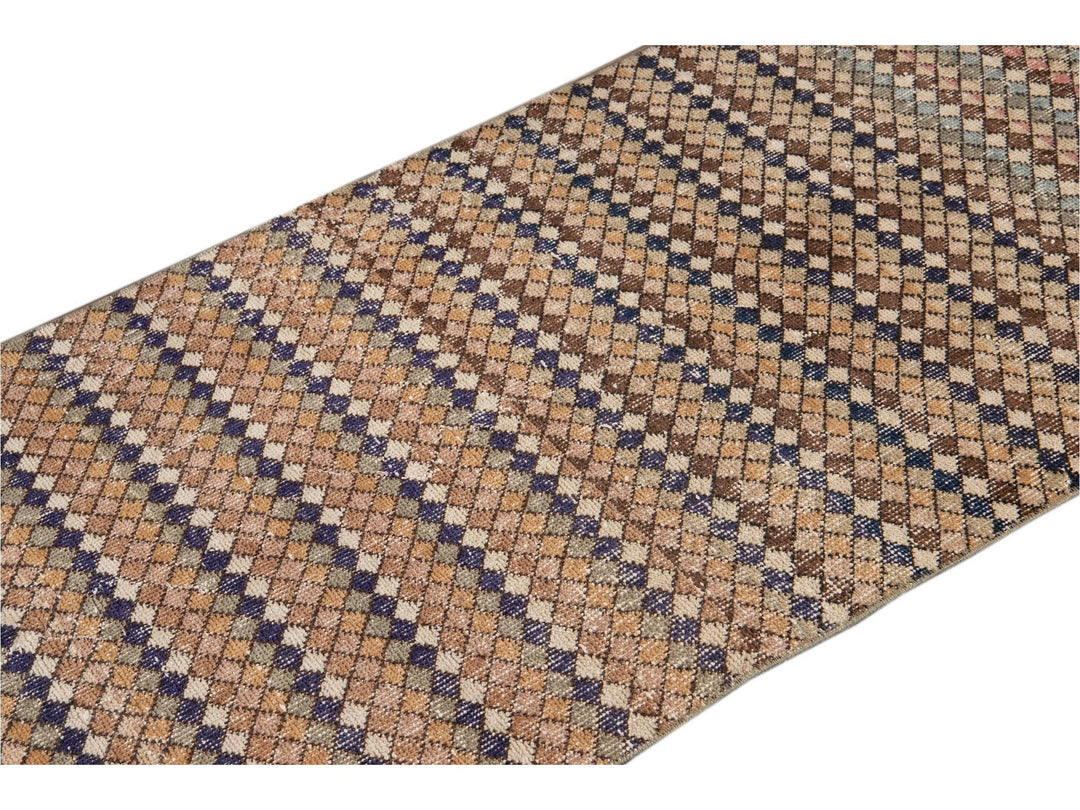 Mid-20th Century Vintage Turkish Wool Runner Rug, 3 X 10