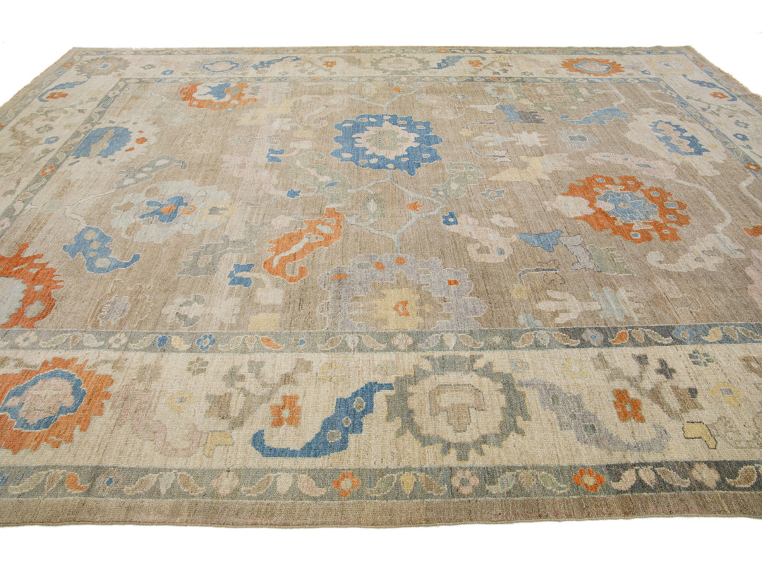 Modern Sultanabad Wool Rug 11 X 15
