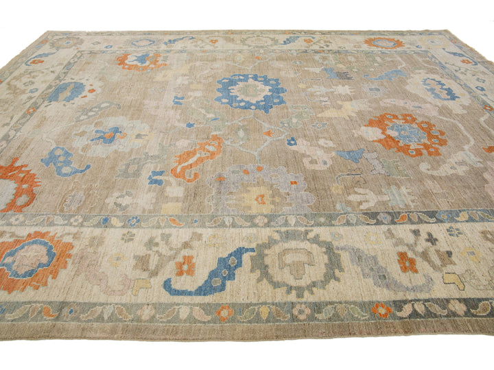 Modern Sultanabad Wool Rug 11 X 15