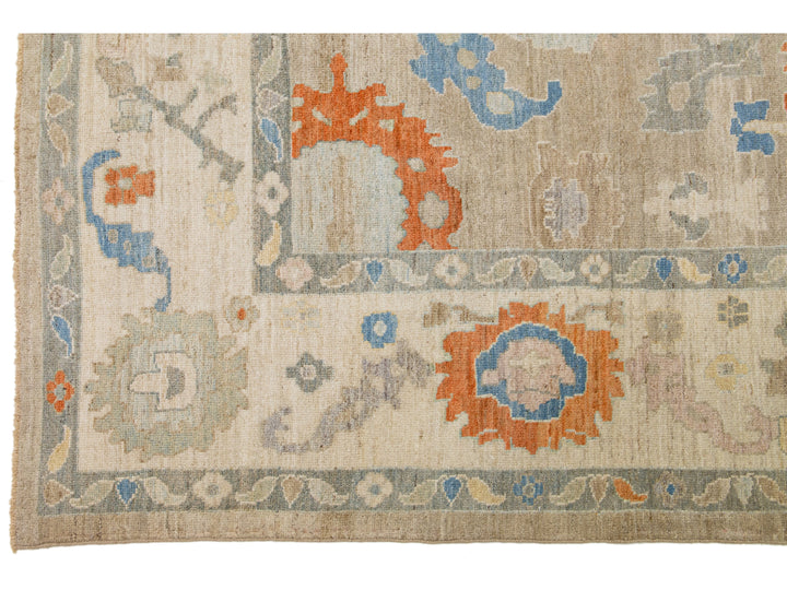 Modern Sultanabad Wool Rug 11 X 15