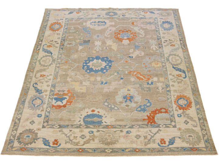 Modern Sultanabad Wool Rug 11 X 15