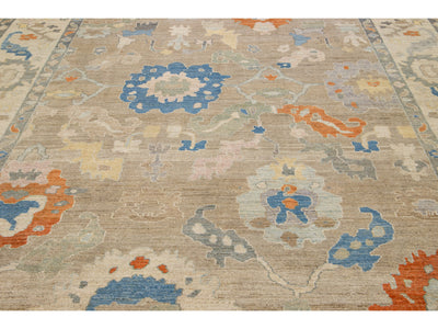 Modern Sultanabad Wool Rug 11 X 15