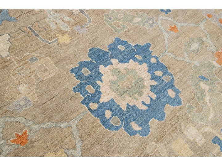 Modern Sultanabad Wool Rug 11 X 15