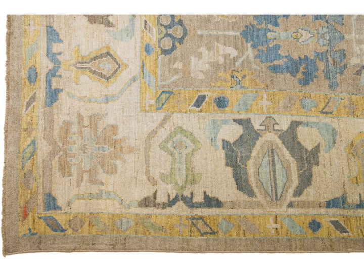 Modern Sultanabad Wool Rug 13 X 16