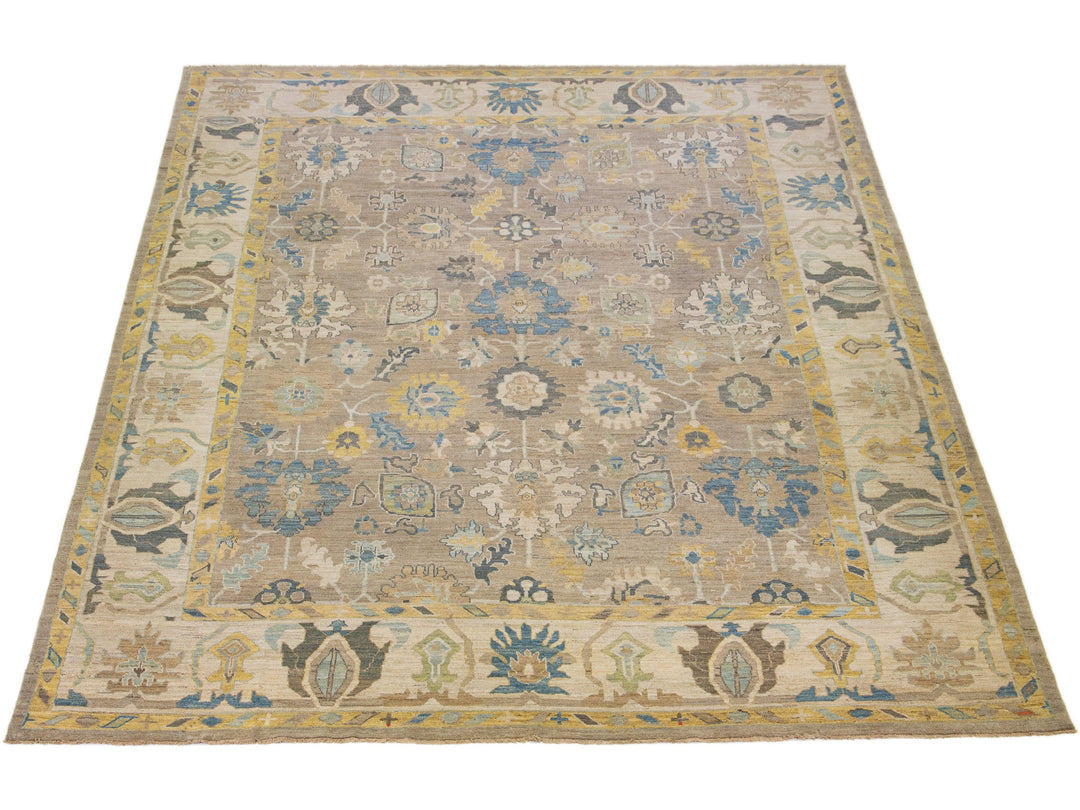 Modern Sultanabad Wool Rug 13 X 16
