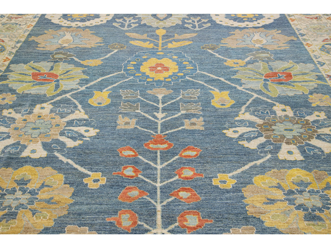 Modern Sultanabad Wool Rug 10 X 14