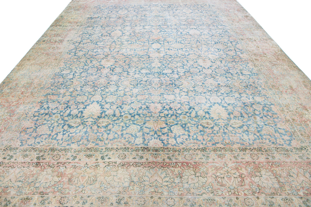 Vintage Kerman Wool Rug 10 X 13