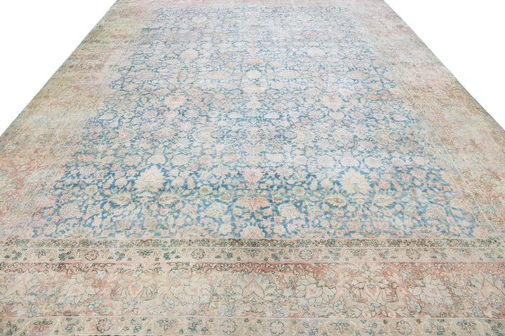 Vintage Kerman Wool Rug 10 X 13