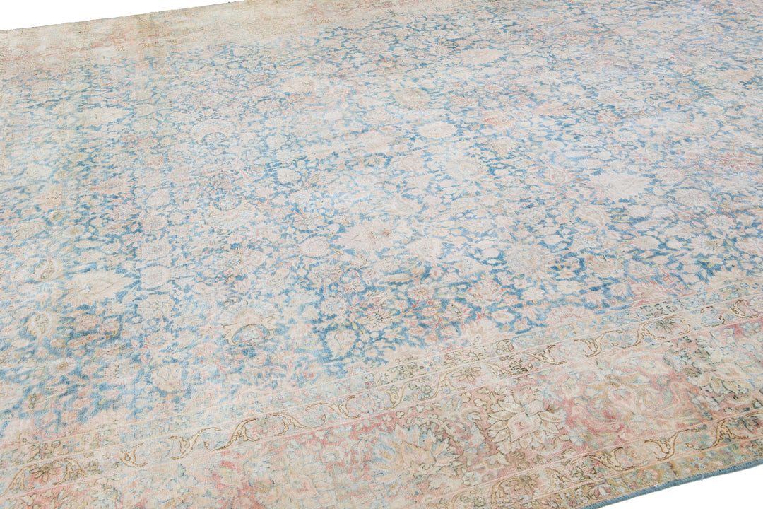 Vintage Kerman Wool Rug 10 X 13
