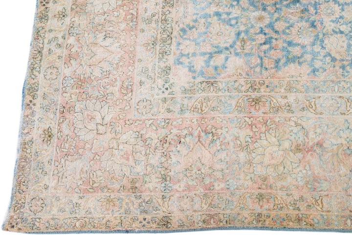 Vintage Kerman Wool Rug 10 X 13